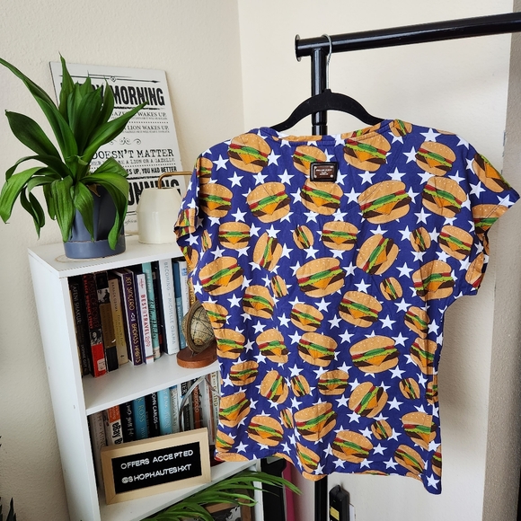 Philipp Plein 99 Cent Dreams American Hamburger Tshirt - Picture 10 of 11